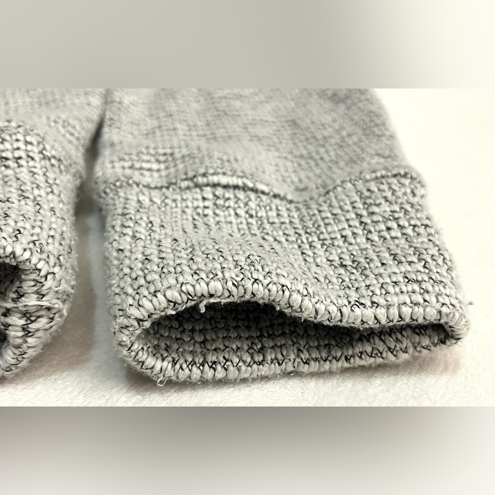90 Degrees by Reflex Women’s Gray Cotton Blend Crop Cowl Neck Sweater XL - Picture 15 of 16